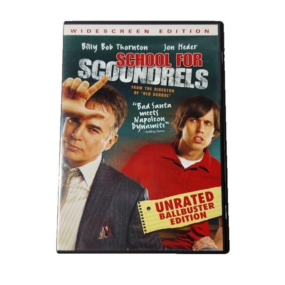 School for Scoundrels DVD Movie NR 2007 Comedy Billy Bob Thorton Jon Heder